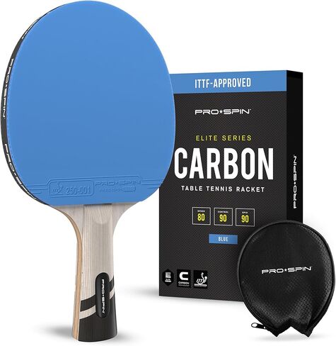 PRO-SPIN Ping Pong Paddles – ITTF Approved Professional Table Tennis Rackets with Carbon Fiber for Superior Control | 7-Ply Blade, Premium Rubber, 2.0mm Sponge in Saudi Arabia