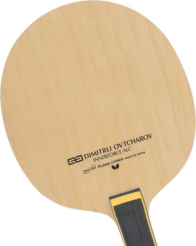 Butterfly Ovtcharov Innerforce ALC Table Tennis Blade - Professional Butterfly Table Tennis Blade - Innerforce AL Carbon Fiber Blade - Available in an, FL, and ST Handle Styles - Made in Japan in Saudi Arabia