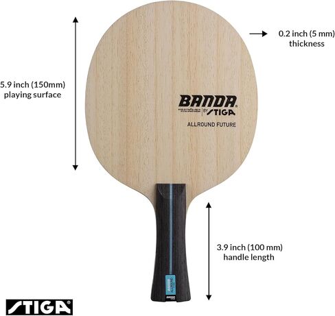 STIGA Banda Allround Future, Lightweight Control Table Tennis Blade for Skill Development, Competition Approved in Saudi Arabia