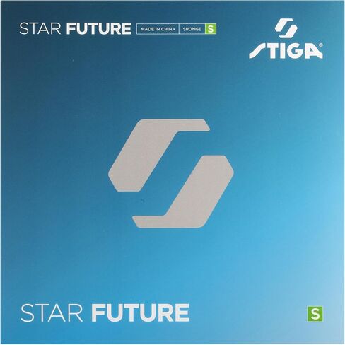 Stiga Star Future S, Soft Table Tennis Rubber, 2.0mm Sponge for Spin, Speed & Control, Competition Approved for Intermediate Players in Saudi Arabia