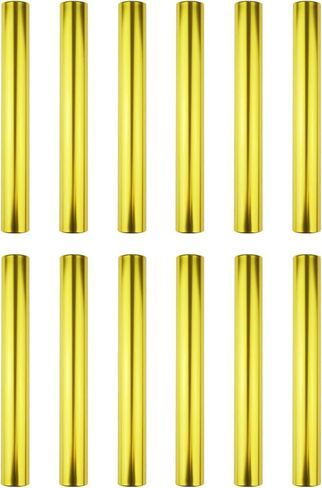 12 Pieces Aluminum Relay Batons Track Batons Field Race Batons for Outdoor Field Race Tools (Gold) in Kuwait
