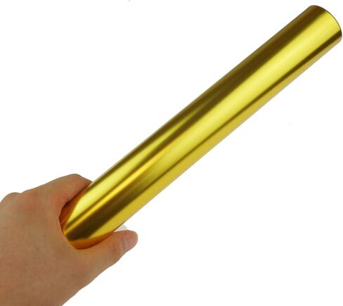 12 Pieces Aluminum Relay Batons Track Batons Field Race Batons for Outdoor Field Race Tools (Gold) in Kuwait