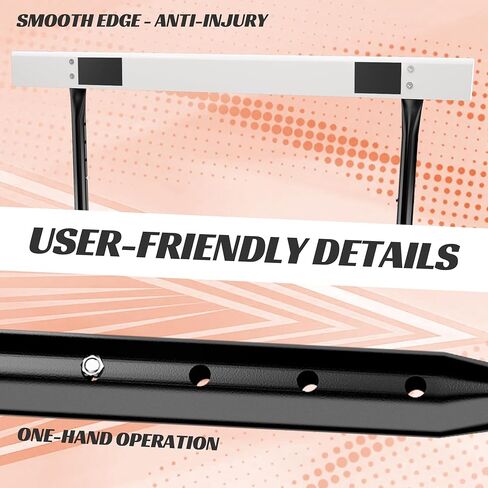 MR Height Adjustable Hurdle for Track and Field, Pro Athletic Hurdle with Heavy-Duty Base Counterweight, Anti-Tip Design for Sprint Training, Competition Practice, Speed Drills in Kuwait