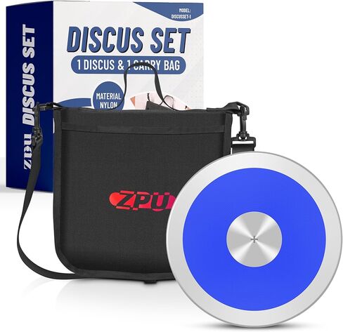 ZPU 1kg Nylon Discus with Black Carry Bag, Sports Practice & Competition Discus for Track and Field, Outdoor Practice Throwing Discuses for Men Women in Saudi Arabia