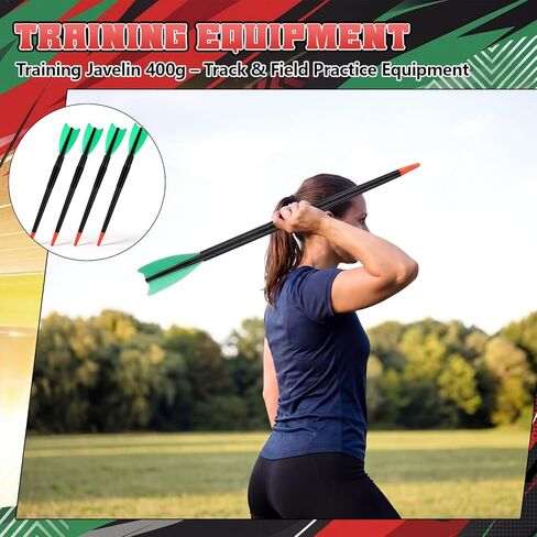4 Pack 400 Grams Training Javelin for Beginners Track and Field Javelins Soft Plastic Javelin for Intermediate Advanced Throwers Baseball Softball Indoor Outdoor Throwing Skills Adult in Kuwait