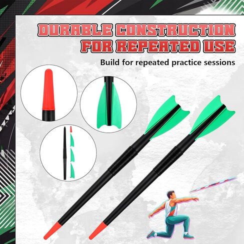 4 Pack 400 Grams Training Javelin for Beginners Track and Field Javelins Soft Plastic Javelin for Intermediate Advanced Throwers Baseball Softball Indoor Outdoor Throwing Skills Adult in Kuwait