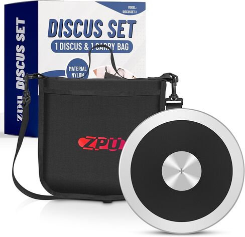 قرص نايلون ZPU بوزن 1 كجم مع حقيبة حمل سوداء، قرص للتمرين الرياضي والمنافسة للمسار والميدان، وممارسة الرمي في الهواء الطلق للرجال والنساء in Kuwait