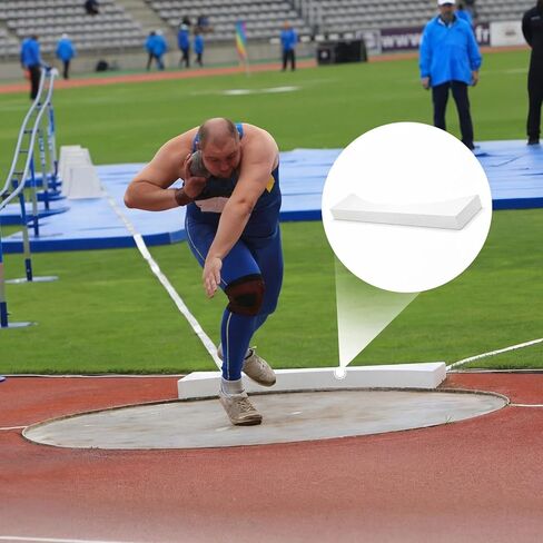 Shot Put Toe Board Heavy Duty Pine Wood 48 x 11.8 x 4 Inches 19.2 lb Sturdy Stable Throwing Platform Throwing Circle for Track and Field Athlete Indoor Outdoor Practice in Kuwait