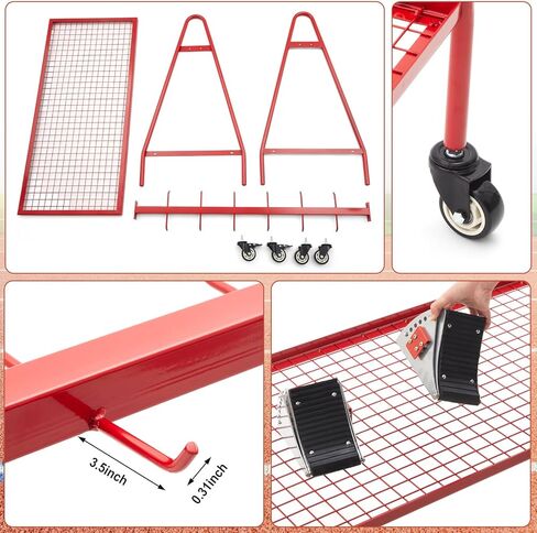 Track Field Starting Block Cart with Swivel Wheels Hold 10 to 12 Starting Blocks for Track and Field Teams and Leagues, Easy Transportation in Saudi Arabia
