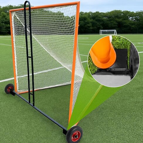 Lacrosse Goal Dolley Cart for Moving Lacrosse Goal Targets Net Heavy Duty Mover with Wheels and Steel Frame for 6 x 6, 6 x 4 Hockey Soccer Net Transport Replacement in Saudi Arabia