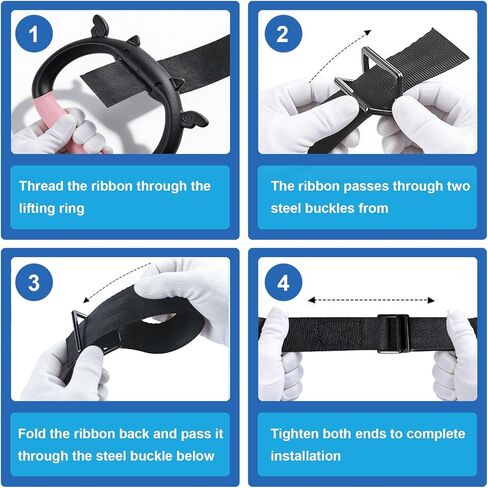 Gymnastics Rings for Kids, Professional Adjustable Extended Straps, 550 lbs Weight Capacity, Featuring Premium Non-Slip Grip Design, Suitable for Indoor/Outdoor Strength and Fitness Training. in Kuwait