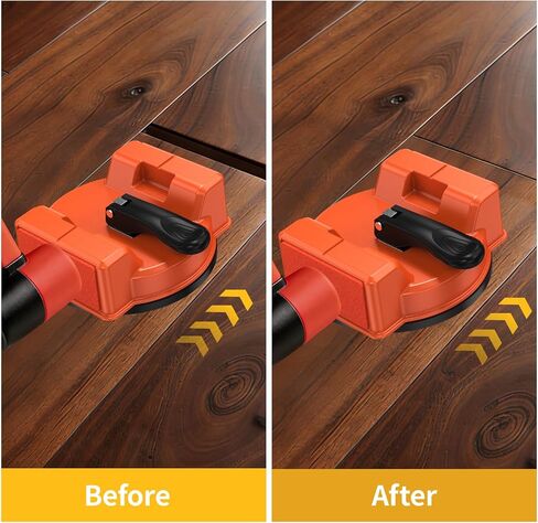 أداة تثبيت فجوة الأرضية، أدوات أرضية مصقولة كبيرة مقاس 4.7 بوصة، كوب شفط محسّن و6 قطع وسادات لاصقة للصفائح والخشب والبلاط وأداة إصلاح فجوة أرضية الفينيل - أدوات أرضيات متينة ومدمجة وفعالة in Kuwait