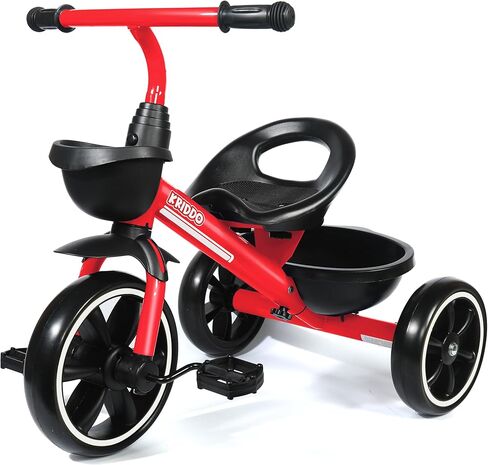 KRIDDO Tricycle for 2-5 Year Olds - Pink Toddler Trike With Gift for 24 Month to 4 Year Old Girls in Kuwait