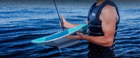 Liquid Force 2026 Launch Foil Board with Alloy Launch 1200 FuseLock Wake Foil Kit Package in Saudi Arabia