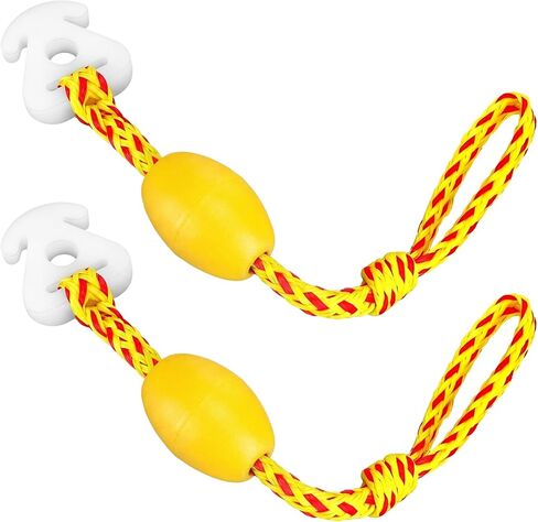 Soulchen 2 Pcs Boat Tube Towable Rope Quick Connector Water Sports Tow Connector with Float & Stainless Steel Joint - 6000lbs Breaking Strength, Ideal for Towables, Wakeboards & Ski Tubes in Saudi Arabia
