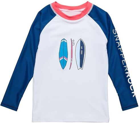 Snapper Rock Boys Rock The Board Rash Top, 14, White in Kuwait