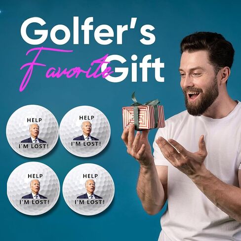 4 Pcs Funny Golf Balls for Birthday, Father’s Day Christmas Novelty Golfer Gift for Dad Coworkers Golfers Golf Lovers in Saudi Arabia