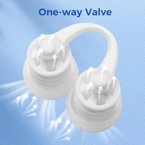 Breathable Swimming Nose Plug, 6 Sizes for Perfect Custom Fit, with Storage Case and Anti-Loss Safety Cord, for Teenager and Adults with Small Nostrils in Kuwait