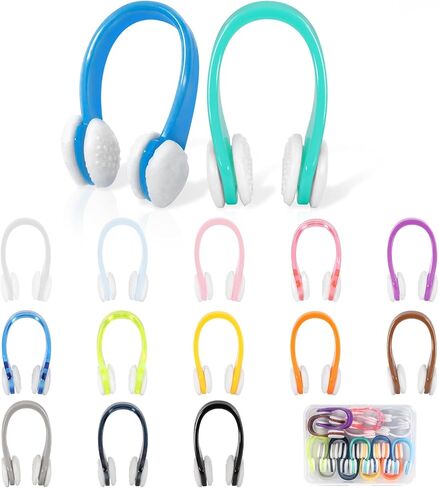 Pengxiaomei 15Pcs Swimming Nose Clips, Nose Plugs for Swimming with Waterproof Silica Gel for Kids (Age 7+) and Adults, Bright Colors in Kuwait