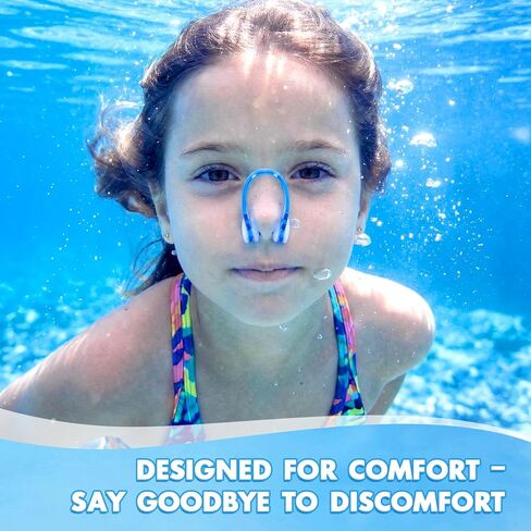 Pengxiaomei 15Pcs Swimming Nose Clips, Nose Plugs for Swimming with Waterproof Silica Gel for Kids (Age 7+) and Adults, Bright Colors in Kuwait