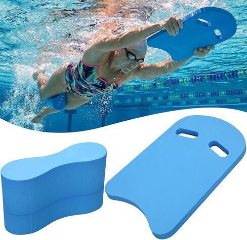 Outus 2 Pack Swimming Kickboard Pull Buoy Set Training Aid Float Leg Float Swimming Training Equipment Accessories for Adult Unisex Adult Beginners Water Exercise in Saudi Arabia