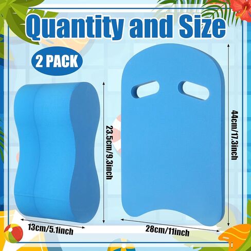 Outus 2 Pack Swimming Kickboard Pull Buoy Set Training Aid Float Leg Float Swimming Training Equipment Accessories for Adult Unisex Adult Beginners Water Exercise in Saudi Arabia