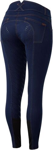 سراويل HORZE النسائية ذات المقعد الكامل من الدنيم in Kuwait