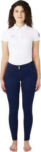 سراويل HORZE النسائية ذات المقعد الكامل من الدنيم in Kuwait