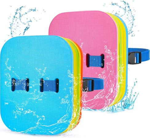 Macarrie Swimming Floats for Kids Swim Belts Swim Bubbles 3 Layers Back Floats Adjustable for Safety Training Beginners Swimming Sport Pool Lesson(2 Pack) in Saudi Arabia