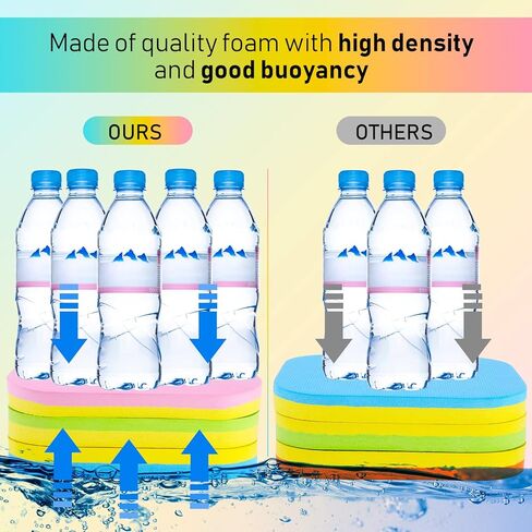 Macarrie Swimming Floats for Kids Swim Belts Swim Bubbles 3 Layers Back Floats Adjustable for Safety Training Beginners Swimming Sport Pool Lesson(2 Pack) in Saudi Arabia