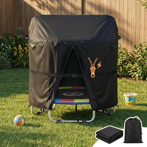 غطاء ترامبولين مقاس 55 بوصة، غطاء ترامبولين دائري مقاوم للماء للأطفال، حماية من الطقس ضد الرياح، مضاد للتجميع، مقاوم للأشعة فوق البنفسجية 420D أكسفورد in Kuwait