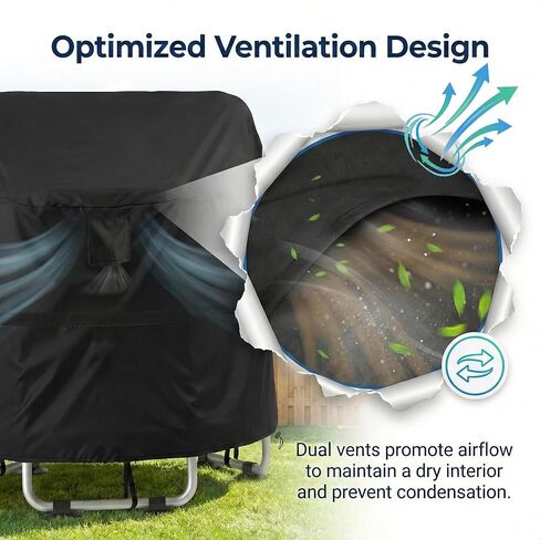 غطاء ترامبولين مقاس 55 بوصة، غطاء ترامبولين دائري مقاوم للماء للأطفال، حماية من الطقس ضد الرياح، مضاد للتجميع، مقاوم للأشعة فوق البنفسجية 420D أكسفورد in Kuwait