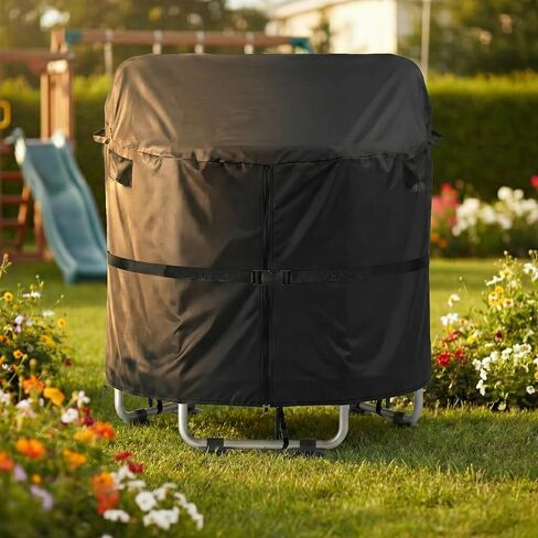 غطاء ترامبولين مقاس 55 بوصة، غطاء ترامبولين دائري مقاوم للماء للأطفال، حماية من الطقس ضد الرياح، مضاد للتجميع، مقاوم للأشعة فوق البنفسجية 420D أكسفورد in Kuwait