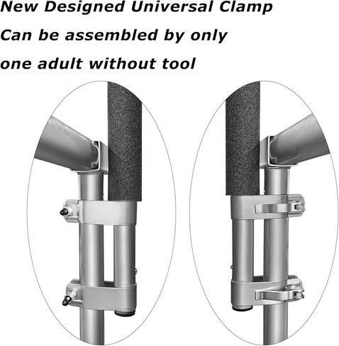 عمود إغلاق بديل للترامبولين من Zoomster مع شبكة إغلاق ترامبولين بطول 14 قدمًا، مناسب للترامبولين المستدير مع 6 أقطاب (لا حاجة لأي أداة. يمكن تجميعها من قبل شخص بالغ واحد فقط) in Kuwait