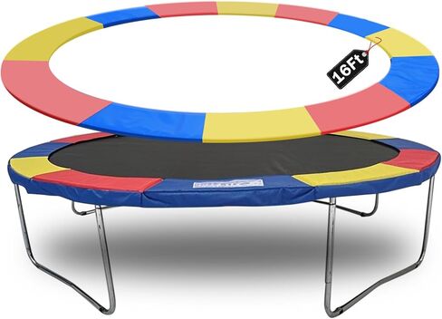 Trampoline Spring Cover,16ft 10ft Round Trampoline Pad Replacement No Hole Trampoline Pole Pad Waterproof UV Resistant Safety Pad in Kuwait