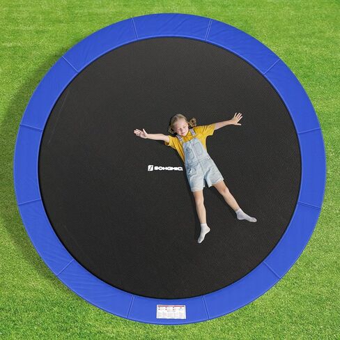SONGMICS Replacement Trampoline Safety Pad Mat, 10ft 12ft 14ft 15ft Standard Size, Spring Cover, UV-Resistant, Tear-Resistant, Edge Protection in Saudi Arabia