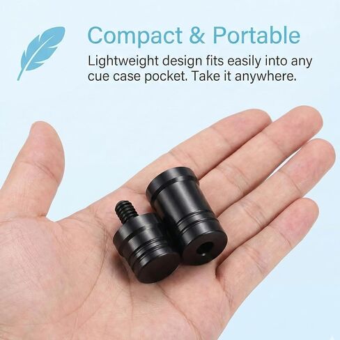 Pool Cue Joint Protector 2 PCS 5/16 x 18 Billiard Cue Joint Protector Black Stick Joint-Protector for Players Pool Billiard Cues in Kuwait