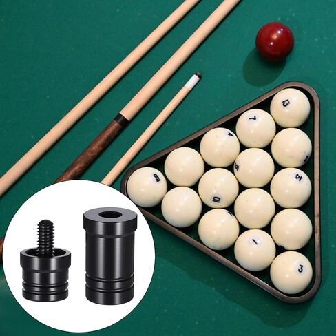 Pool Cue Joint Protector 2 PCS 5/16 x 18 Billiard Cue Joint Protector Black Stick Joint-Protector for Players Pool Billiard Cues in Kuwait