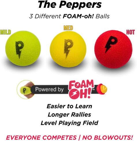 Ping Pong, Reinvented | Any Surface, Indoor or Outdoor Portable Paddle Sport| 3-Speed Foam Balls, 4 Premium Paddles, Free-Standing Net, Carry Bag: Whisper Quiet, 60-Sec Setup in Saudi Arabia