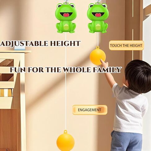 لعبة بينج بونج للباب الكرتوني فوق الباب، مدرب بينج بونج للعبة المدخل قابل للتعديل، مجموعة أدوات بينج بونج للمبتدئين، مجموعة تمارين تنس الطاولة المحمولة مع مضاربين و5 كرات in Kuwait