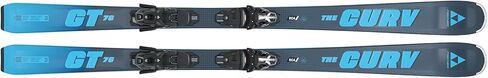 زلاجات FISCHER The Curv GT 76 Snow Sports متعددة الاستخدامات وقابلة للمناورة واستجابة جبال الألب لجميع الجبال مع فرامل RSW 10 GW Powerrail 85 [G] متضمنة in Saudi Arabia