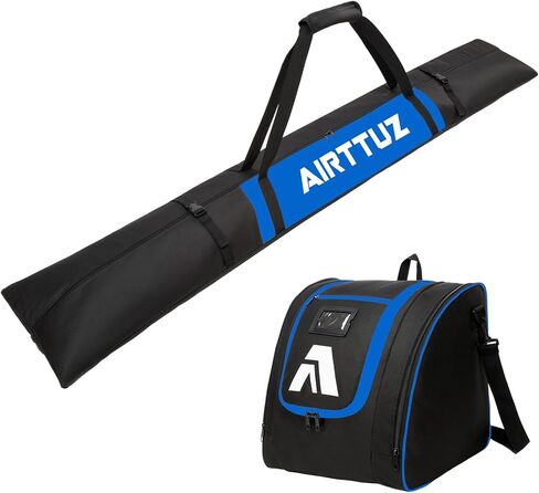 Ski Bag and Boot Bag Combo, Water-Resistant Ski Boot Travel Bag Fit Skis Up to 200 cm & Boots Size 13 With 5mm Foam Ski Gear Bag. in Saudi Arabia