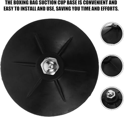 minkissy 8pcs Boxing Bag Suction Cups Replacement Base Heavy Duty Rubber Standing Punch Bag Fixing Parts Training Accessories in Saudi Arabia