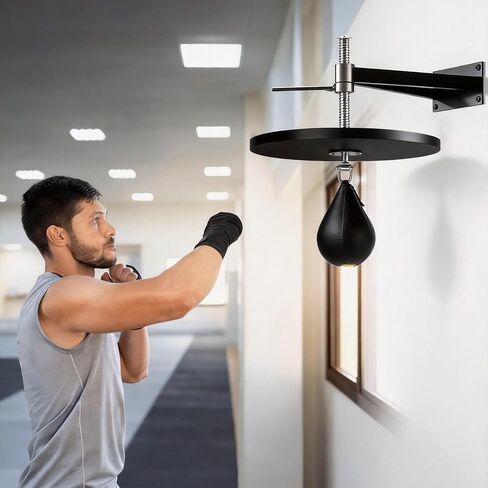 منصة حقيبة السرعة، حامل حقيبة السرعة، ارتفاع قابل للتعديل مع حقيبة سرعة دوارة لتدريبات الملاكمة، واللكم، وممارسة الرياضة in Kuwait