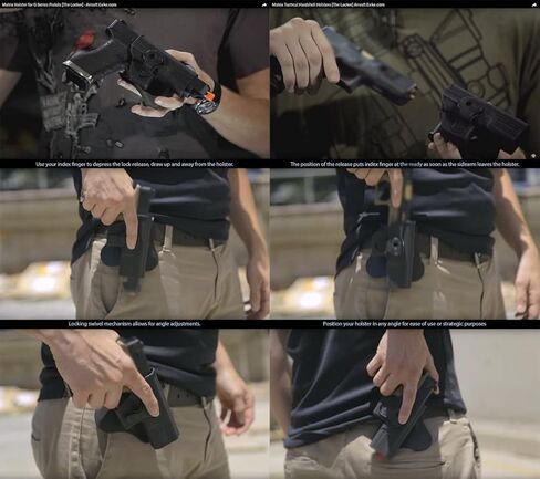 Evike Airsoft - حافظة Matrix Hardshell قابلة للتعديل لمنصة التدريب المتوازية EMG Archon للأسلحة النارية من النوع B (اللون: أسود/بدون تركيب) in Kuwait