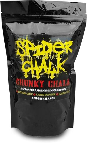 طباشير سبايدر طباشير مكتنز - مزيج من المسحوق والمكعبات، حقيبة 12 اونصة - قبضة جافة للغاية وطويلة الامد - لتسلق الصخور (في الاماكن الداخلية والخارجية) والصالات الرياضية in Kuwait