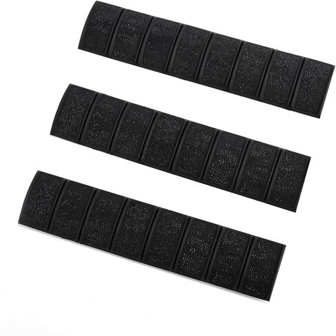 غطاء السكك الحديدية Picatinny مقاس 6.25 بوصة، غطاء السكك الحديدية الواقية المتقلب لسكة Picatinny مقاس 20 مم، 3 عبوات من أغطية السكك الحديدية Picatinny للصيد (أسود) in Kuwait