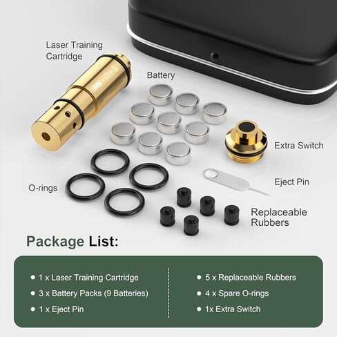 نظام التدريب على الحرائق الجافة بخرطوشة ليزر مقاس 9 مم مع 3 بطاريات للتدريب على الحرائق الجافة والتدريب على الرماية in Kuwait