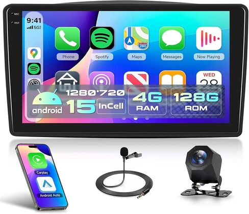 4G+64G CAR RADIO TOYOTA SIENNA 2004-2010 RIMODY Android Car Stereo Wireless Carplay Android Auto GPS WiFi 9 Inches Touchscreen Link Bluetooth FM/RDS EQ SWC Camera in Kuwait