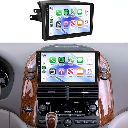 4G+64G CAR RADIO TOYOTA SIENNA 2004-2010 RIMODY Android Car Stereo Wireless Carplay Android Auto GPS WiFi 9 Inches Touchscreen Link Bluetooth FM/RDS EQ SWC Camera in Saudi Arabia